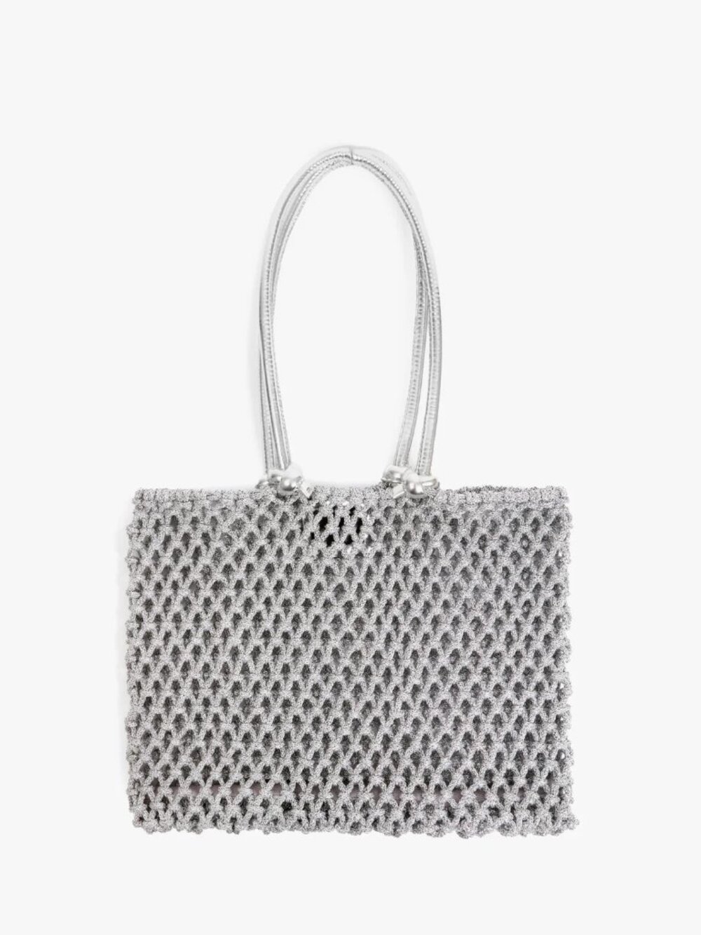 Clare V. Sandy Bag in Silver